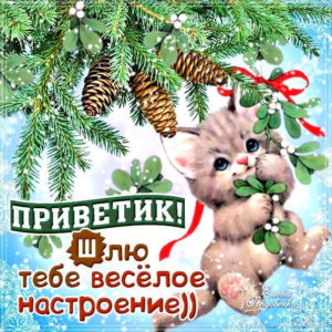 Открытка веселое настроение