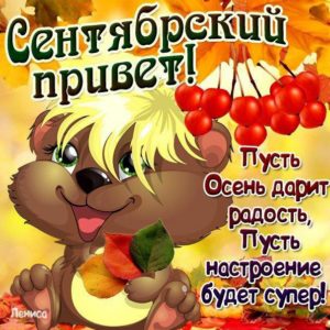 Готовые бесплатные открытки на сентябрь