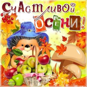 Забавные картинки открытки об осени