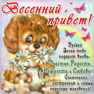 Интересные картинки весенний привет