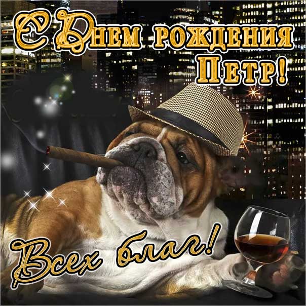 Петру с мелодией гиф день рождения