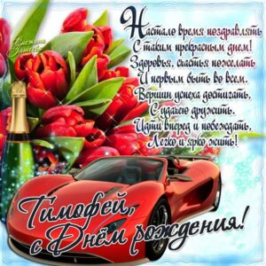 Тимофей поздравить открытки день рождения