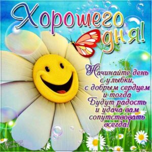 Добрый день картинка для улыбки