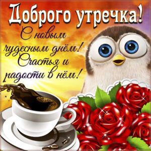 С добрым утречком сова картинка