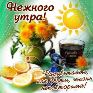Новые открытки анимация утро