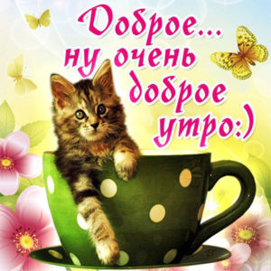 Открытки с добрым Утром бесплатно